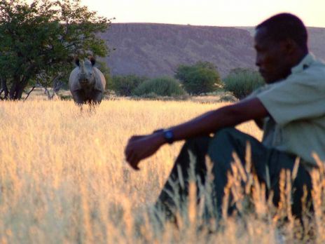 Höhepunkt Fußsafari: Ihr Guide lehrt Sie im Spurenlesen.
