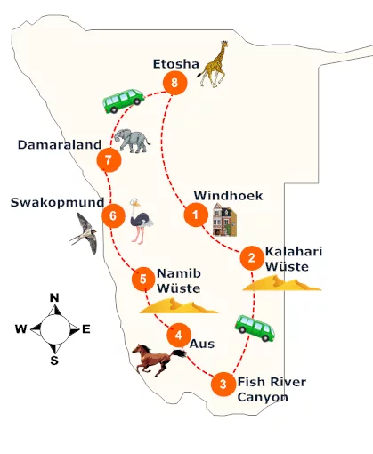 nambia-gefuehrte-entdeckugsreise-landkarte