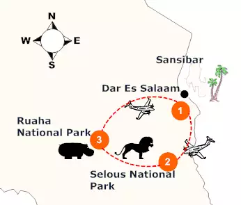 tanzania-suedliche-wildparks-landkarte