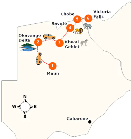 Eine tolle Safari, die Sie von Süd nach Nord durch die schönsten Wildparks des Landes führt.