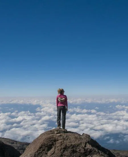 Die Welt von oben! Welche ein Ausblick -
Sie haben die Wolkengrenze
"durchbrochen"! tansania-kilimandscharo-ueber-den-wolken