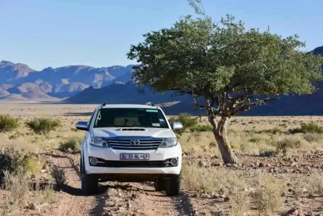 Durchaus übliche Wege auf Farmen oder
Zufahrten zu Lodges im südlichen Namibia.