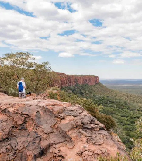 Der Ausblick vom Waterberg über das sich weit & ungezähmt erstreckende Land hat etwas Erhabenes...