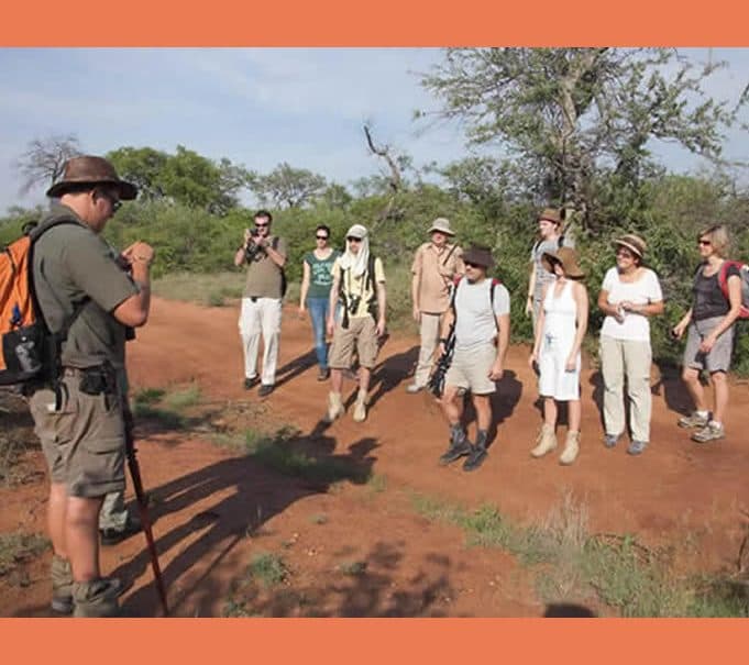 Im privaten Game Reserve, in dem Sie sich aufhalten werden, gehören auch Fußsafaris zum Erleben der Wildnis. suedafrika-krueger-park-fuss-safari