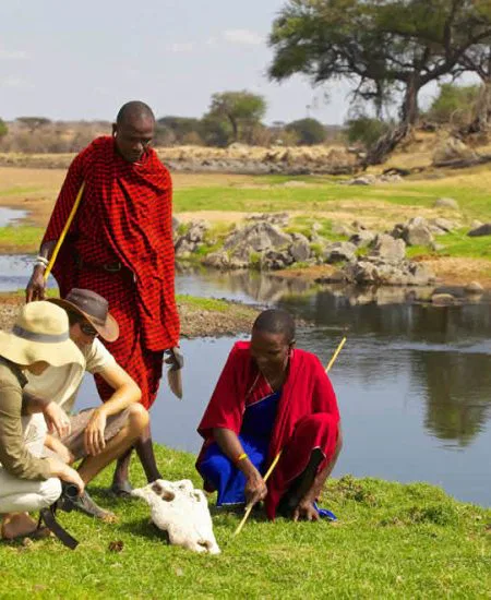 Der Selous National Park ist beliebt für Fußsafaris. Auf diese Weise erleben Sie den Busch viel intensiver.