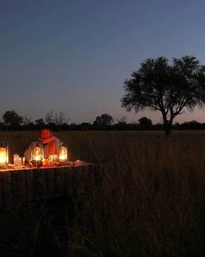 ...oder ganz romantisch und intim als "Bushdinner for Two"