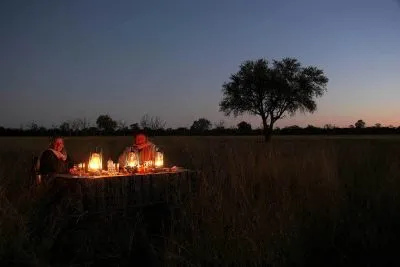 ...oder ganz romantisch und intim als "Bushdinner for Two"