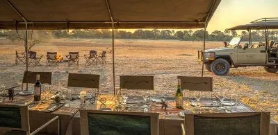 Zurück im Camp ist der Tisch gedeckt...
