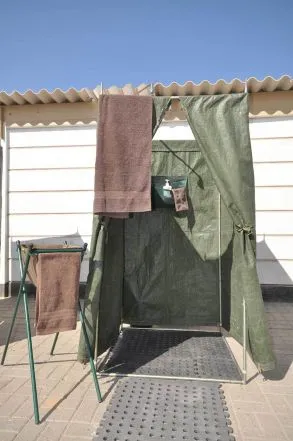 ... und die Dusche läßt keine Wünsche offen!