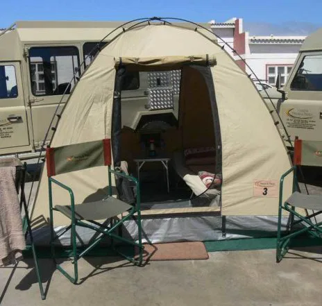 Eindrücke Ihrer Campingausrüstung: das Zelt ist geräumig genug, um bequem darin zu schlafen