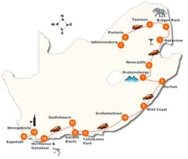 suedafrika-rundreise-landkarte