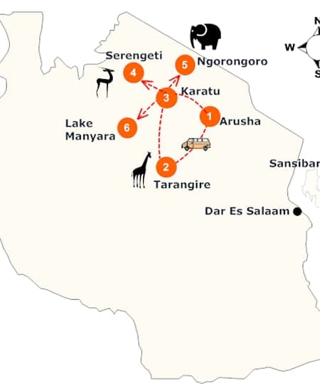 Tansania Preiswert Safari